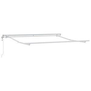 vidaXL Cadre d'auvent Blanc 350 x 250 cm Aluminium