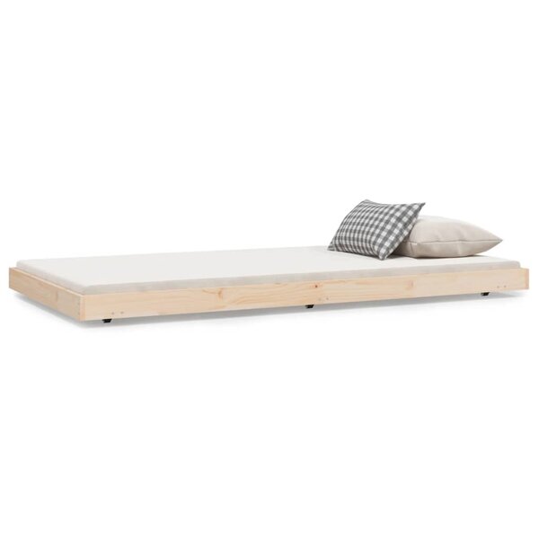 vidaXL Cadre de lit 100x200 cm bois de pin massif