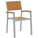 vidaXL Set de salle à manger de jardin 5 pièces en bois d'acacia massif et métal