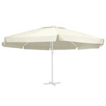 vidaXL Tissu de remplacement pour parasol d'extérieur Sable 610 cm