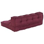 vidaXL Coussin de canapé 2 Pièces Marron tissu