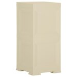 vidaXL Armoire plastique 40x43x85 5 cm design de bois blanc angora