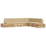 vidaXL 7 Pièces Ensemble de canapés d'extérieur Polyester Blanc