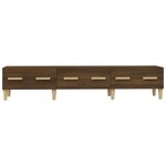 vidaXL Meuble TV Chêne marron 150x34 5x30 cm Bois d'ingénierie
