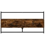 vidaXL Meuble TV mural chêne fumé 100 5x30x51 cm bois d'ingénierie