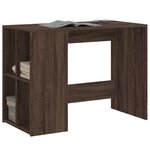 vidaXL Bureau chêne marron 102x50x75 cm bois d'ingénierie