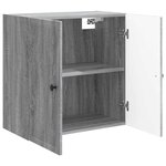 vidaXL Armoire Murale Sonoma gris 59 x 31 x 60 cm Bois d'ingénierie