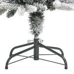 vidaXL Sapin de Noël artificiel mince avec neige floquée 180 cm PVC/PE