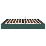 vidaXL Cadre de lit ottoman Vert foncé 160 x 200 cm Velours