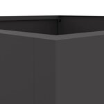 vidaXL Jardinière noir 42x38x75 cm acier laminé à froid
