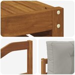 vidaXL Ensemble de canapés d'extérieur 7 pc Gris Naturel et Clair