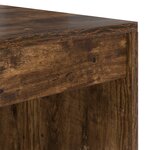 vidaXL Bureau d'écriture Chêne fumé Panneau de particules 100 x 50 x 76 cm
