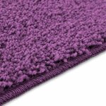vidaXL Tapis de bain antidérapant Violet 60 x 90 cm PP