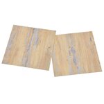 vidaXL Dalles de plancher autoadhésives 55 Pièces PVC 5 11 m² marron