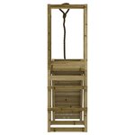 vidaXL Maisonnette de jeu avec mur d'escalade bois de pin imprégné