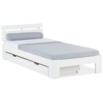 Lit simple 90x200 avec tiroir et Sommier