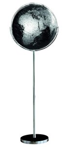 Globe politique non lumineux sur pied métal Ø 42,5 cm Noir et Argent CARPENTRAS SIGN