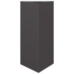 vidaXL Jardinière noir triangulaire 40x34 5x70 cm acier