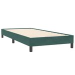vidaXL Sommier à lattes de lit et matelas vert foncé 80x220 cm velours