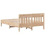 vidaXL Cadre de lit sans matelas 135x190 cm bois de pin massif
