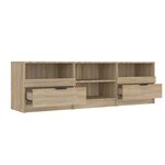 vidaXL Meuble TV Chêne sonoma 150x33 5x45 cm Bois d'ingénierie