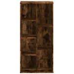 vidaXL Bibliothèque chêne fumé 50x25x105 cm bois d'ingénierie