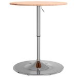vidaXL Table de bar Ø60x89 5 cm bois massif de hêtre