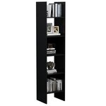 vidaXL Bibliothèque Noir 40x35x180 cm Bois d’ingénierie
