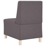 vidaXL Unité de Sofa Modulaire Sans Accoudoirs Gris 55 x 74 x 82 cm