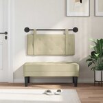 vidaXL Tête de lit suspendue Crème Simili cuir