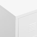 vidaXL Armoire à tiroirs industrielle Blanc 78x40x93 cm Métal