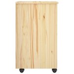 vidaXL Cabinet roulant Marron 63 5 x 39 x 65 5 cm Bois de Pin Massif
