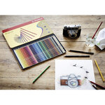 Boite métal 24 Crayon de couleur ORIGINAL mine fine partiellement aquarellable STABILO
