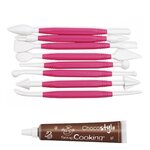 8 outils pâte à sucre + 1 Stylo chocolat