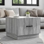 vidaXL Table basse Sonoma gris 49 x 50 x 37 cm Bois d'ingénierie