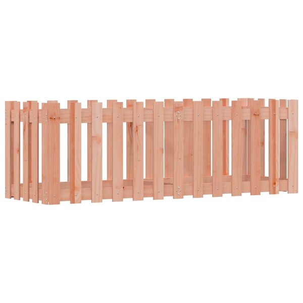 vidaXL Lit surélevé de jardin design de clôture bois douglas massif