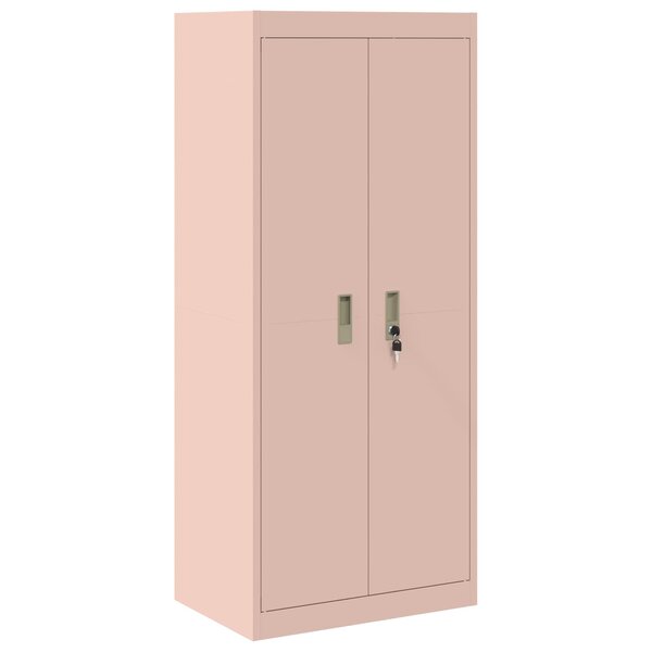 vidaXL Armoire de rangement Rose 60 x 40 x 140 cm Acier