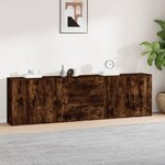 vidaXL Buffets 3 Pièces Chêne fumé Bois d'ingénierie