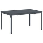 Tables extensibles vidaXL 2 Pièces Anthracite 210x90x73 cm Acier