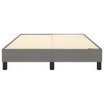 vidaXL Cadre de lit sans matelas gris foncé 120x200 cm tissu