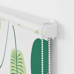 vidaXL Store enrouleur de douche avec cassette largeur du tissu 76 cm