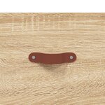 vidaXL Table de chevet murale chêne sonoma 35x35x20 cm