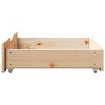 vidaXL Tiroirs sous le lit avec roulettes 2 Pièces 65x55x17 cm pin massif