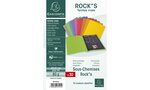 Paquet de 30 sous-chemises 22x31 cm ROCK'S 80 g assorties EXACOMPTA