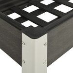 vidaXL Lit surélevé de jardin Gris 120x40x75 cm WPC