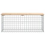 vidaXL Banc de jardin design de gabion 103x31 5x42 bois massif de pin