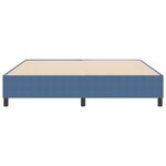 vidaXL Lit à ressorts Bleu 180 x 200 cm Tissu en velours côtelé