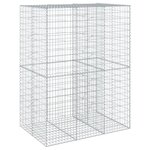 vidaXL Panier gabion avec couvercle 150x100x200 cm fer galvanisé