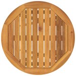 Ensemble bistro de jardin 3 pièces en bois d'acacia massif