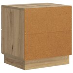 vidaXL Cabinet de chevet Chêne artisanal 43 x 34 5 x 44 5 cm